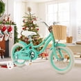 thumbnail image 2 of Prorider 14" Kid's Bike with Training Wheels Adjustable Handlebar Seat Handbrake Green, 2 of 9