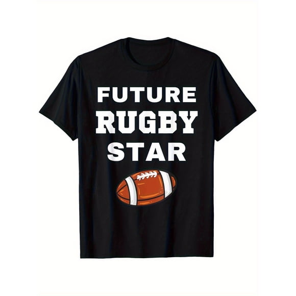 Future Rugby Star Men's& Women'S Team 100% Cotton Printed pattern short-sleeved shirt