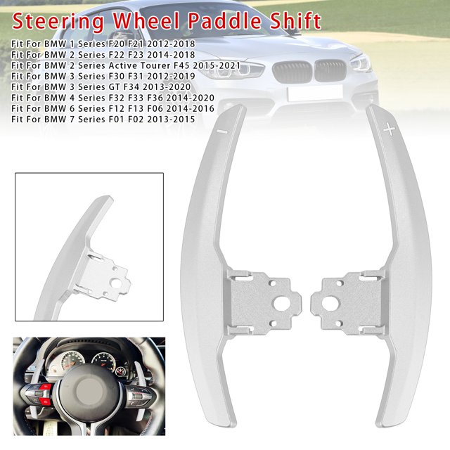 Paddle Shifter Extension For BMW F Series F30 F31 F32 F10 X3 X5 Aluminium Silver