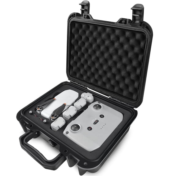 Lekufee Étui Rigide Imperméable de Voyage pour Drone DJI Mini 4K/DJI Mini 2 SE/DJI Mini 2 et Accessoires (Étui Seulement)