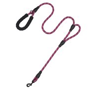 Dog Leash Reflective Nylon Double Handles Pet Walking Leash Dog Training Leash