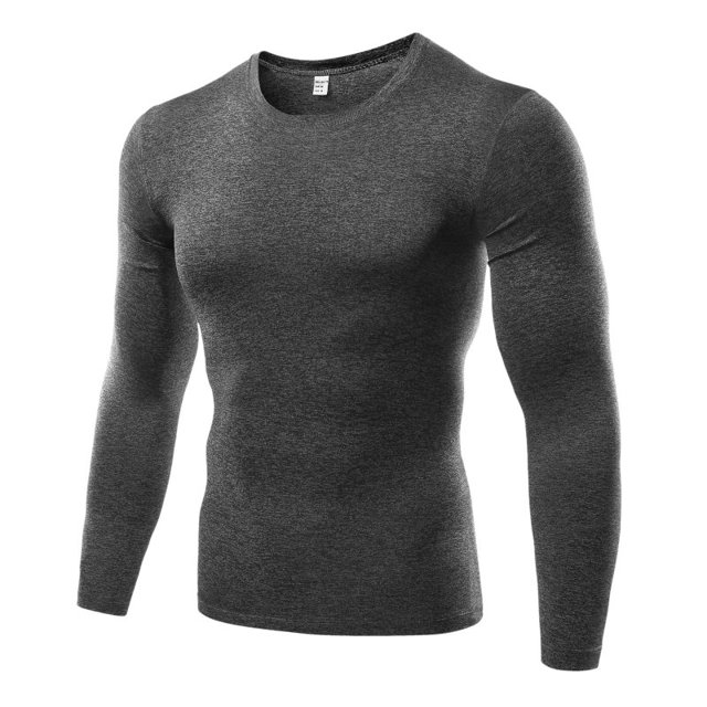 Mens Plus Size Compression Base Layer Tight Fitness Sports Tops Activewear