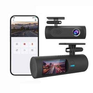 COFEST 2K Ultra HD Dash Cam avec 170° Wide-Angle, vision nocturne et moniteur de stationnement pour la conduite en toute sécurité noir