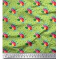 thumbnail image 1 of Soimoi polyester Crepe Fabric Leaves Tropical Printed Craft Fabric by the Yard 42 Inch Wide, 1 of 1