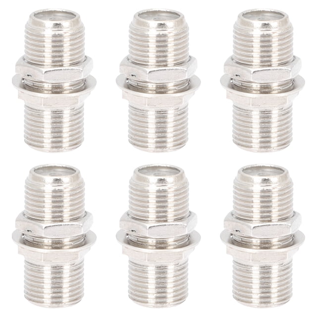 MIANGASTORE 6 Sets F Type Plug Coax Connector Cable Adapter Connector Supplies