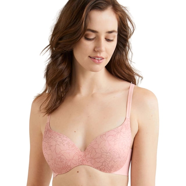 Maidenform Womens Comfort Devotion Dreamwire Back Smoothing Underwire Bra, 40D,