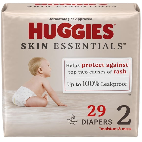Huggies Skin Essentials Baby Diapers, Sizes NB-6