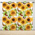 thumbnail image 2 of Jade Green Gold Valances Set for Kitchen, Abstract Art Green Jade Texture Gold Stripes Home Decor Rod Pocket Window Drapes for Living Room Dining Room Office 52x18 Inch + 27x36 Inch X 2, 2 of 6