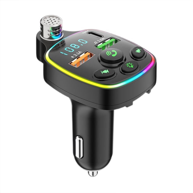 Birdeem Car Bluetooth 5.0 Wireless Handsfree Car Fm Transmitter Receiver Radio Mp3 Adapter Player