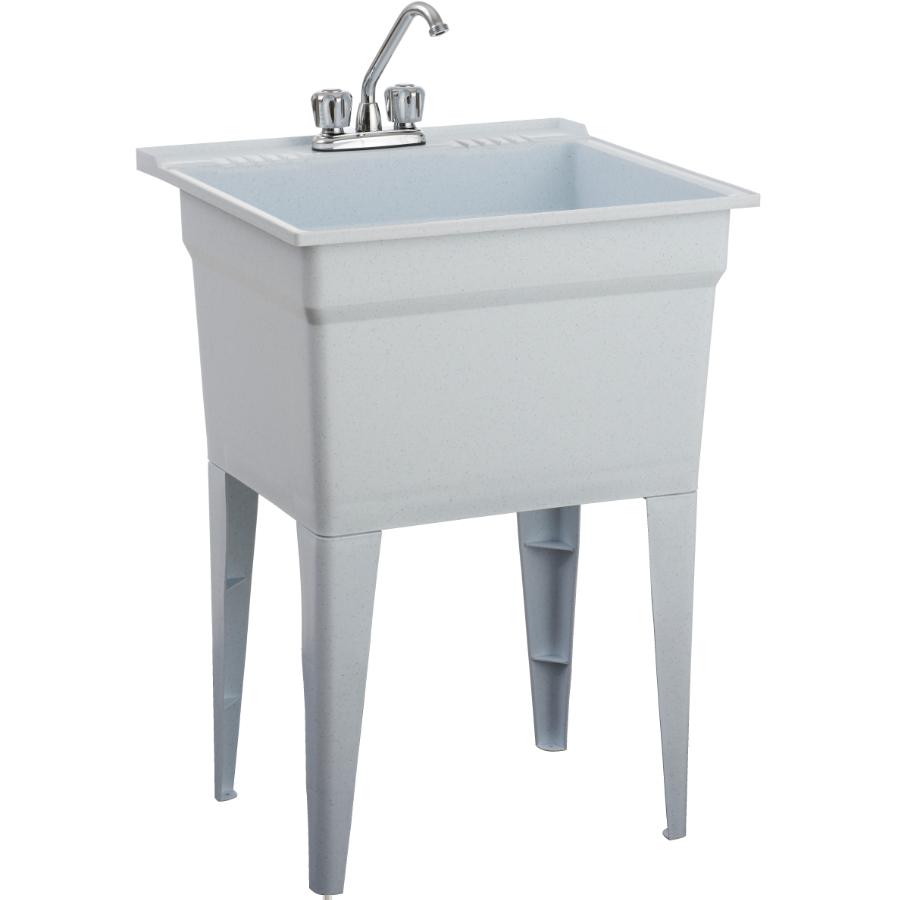 Bac à Linge en Polypropylène 24 Pouces x 22 Pouces - Gris Granit