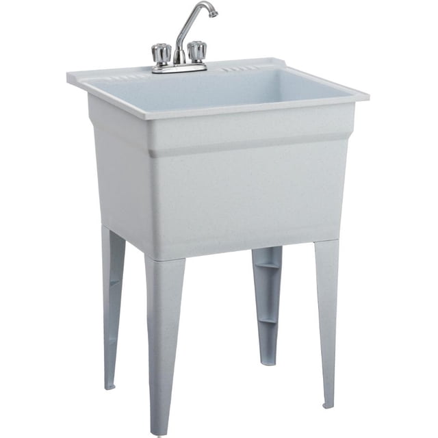 Bac à Linge en Polypropylène 24 Pouces x 22 Pouces - Gris Granit