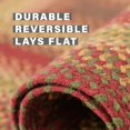 thumbnail image 4 of Cider Barn Cranberry Red Rectangle Braided Rug, Jute, 2x3' - Perfect Country Primitive Decor for Kitchen, Bathroom, Everywhere, 4 of 8