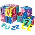 thumbnail image 4 of Foam Play Mat with Alphabet and Shape Puzzles, 36 Multicolored Tiles & Borders, 4 of 5