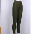 thumbnail image 2 of Women Pants High Waist Slim Pencil Skinny Tummy Control Solid Color Pants, 2 of 7