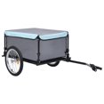 thumbnail image 1 of vidaXL Bike Trailer Black and Blue 65 kg, 1 of 5