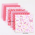 thumbnail image 3 of Mashaouyo Clearance Red 25*25cm 7PC Patchwork Cloth Group Cloth Small Floral Handmade Diy Cotton Cloth Small Head Cloth, 3 of 3