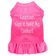 thumbnail image 1 of Can't Hold My Licker Screen Print Dress Bright Pink Xl (16), 1 of 1