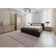 thumbnail image 4 of Ahgly Tapis d'Intérieur Carré Mid-Century Moderne Puce Violet Oriental, 3 Pieds Carré, 4 of 6