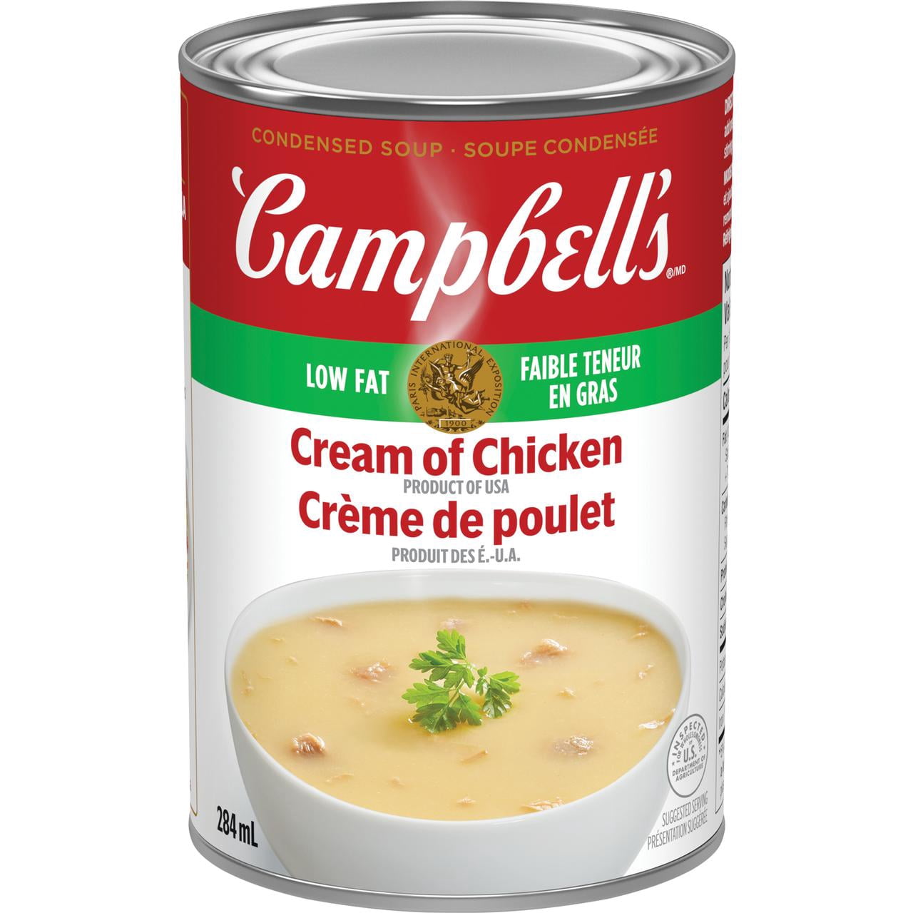 Campbell's® Soupe Condensée Crème de Poulet à Faible Teneur en Gras, Stable à Température Ambiante