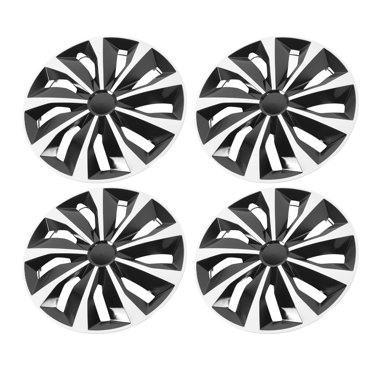 Capuchons de Moyeu de Roue de 15 Pouces, Ensemble de 4 Pcs de Couvre-Moyeu de Roue, Ensemble de Couvre-Jante de Roue Protecteur Universel pour Voitures
