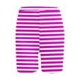 thumbnail image 5 of Plebaso Shorts pour Femmes 2025 Imprimé Rayé Shorts de Plage Taille Haute Mode Leggings Courts, 5 of 5