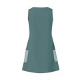 thumbnail image 5 of Timegard Robes pour Femmes Col en V Été Décontracté Robes T-Shirt Sortie de Plage Robe Débardeur avec Poches, 5 of 5