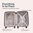 thumbnail image 4 of Jetstream 2-Piece Hardside Luggage Set, 20/28 in, with 3 Packing Cubes, Mocha, 4 of 13
