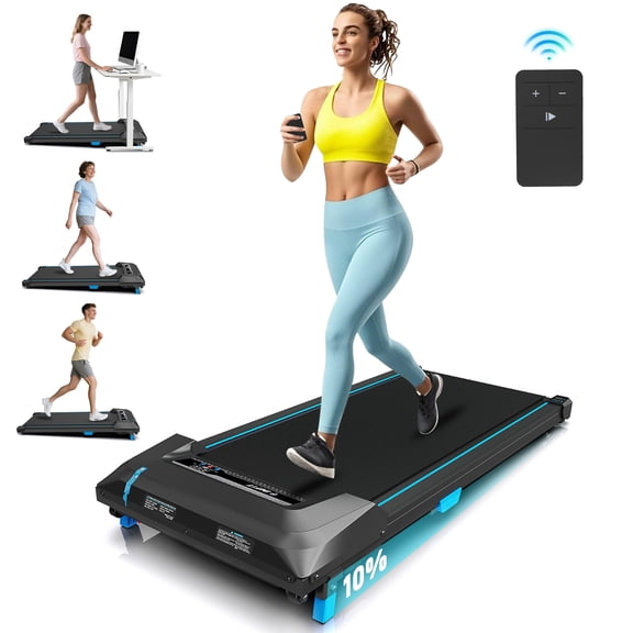 IMFIT Walking Pad Tapis Roulant Lite / Conception Compacte et Peu Encombrante / Moteur Silencieux 2,5 Hp / Inclinaison Manuelle / Suivi de Mise en Forme en Temps Réel / Télécommande Conviviale / Supporte jusqu'à 265 Lb