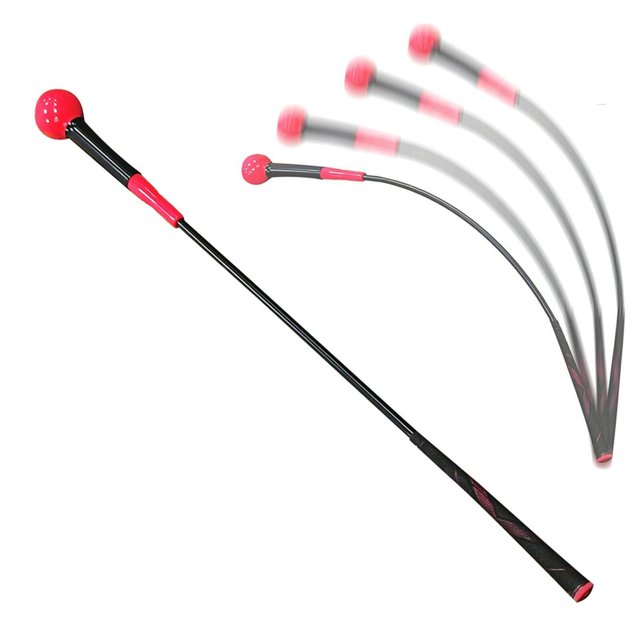 pitrice Golf Swing Formation Aide Geste Alignement Correction pour Adultes Outil Rouge