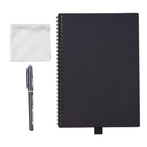 Aibecy Erasable Réutilisable Smart Notebook Couverture rigide Ecrit le carnet de notes Diary Wet-Erase B5 Taille 30 Pages avec Clou de stylo effaçable pour bureau, école, étudiants, voyageurs