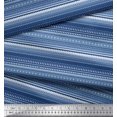 thumbnail image 2 of Soimoi Georgette Viscose Fabric Stripe,Heart & Dot Texture Decor Fabric Printed Yard 42 Inch Wide, 2 of 3