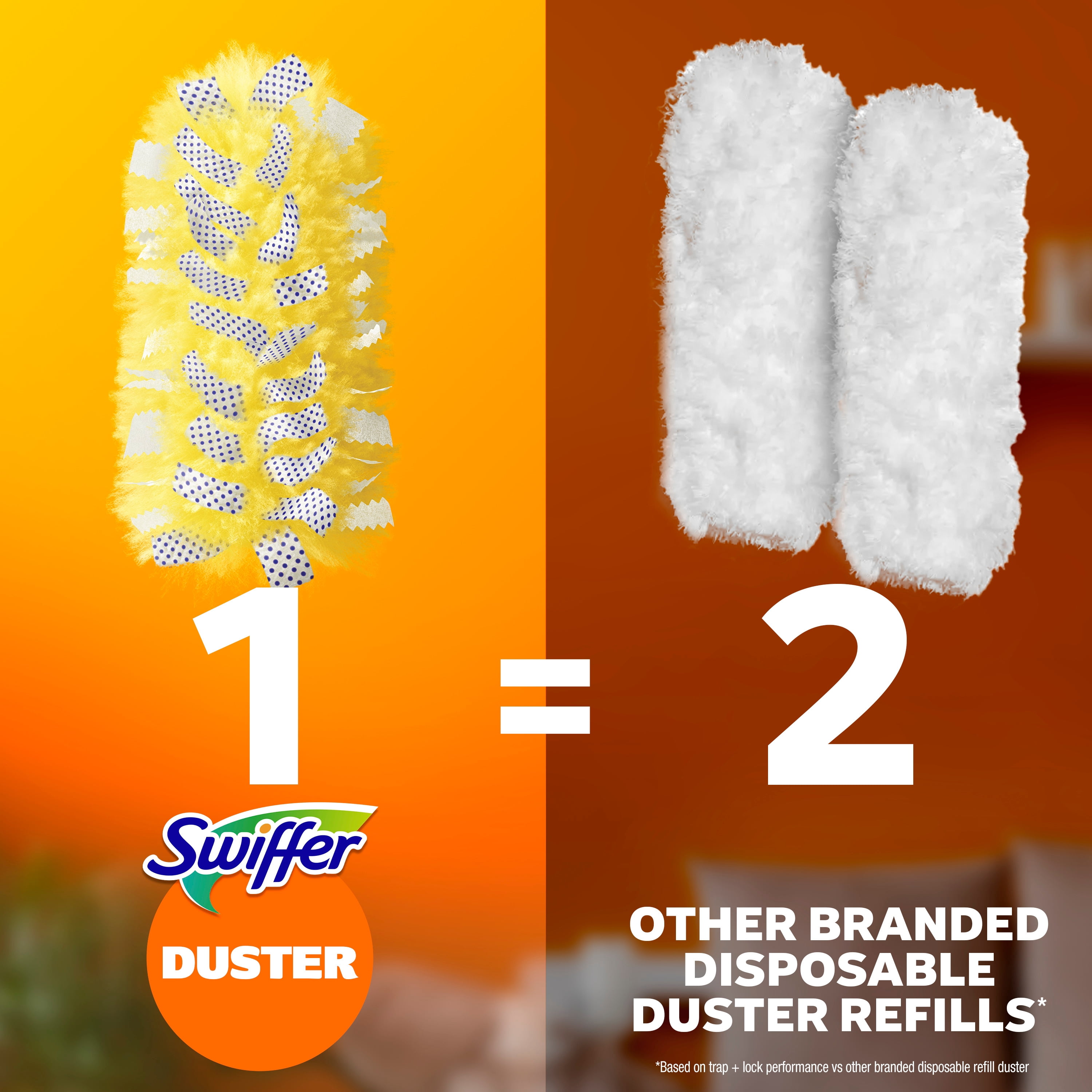 Swiffer Dusters Heavy Duty Multi-Surface Duster Refills for Cleaning, Unscented, 3 Count