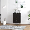 thumbnail image 2 of HOMCOM Commode à 4 Tiroirs pour Chambre Commode Poignées et Pieds Dorés, 2 of 10