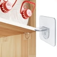 thumbnail image 1 of Non-Marking Adhesive Cabinet Bracket No-Drill Plank Connector | Clear Right Angle Laminate Fixing Bracket | Load-Bearing Support for Shelves | Home Kitchen Storage Organizer, 1 of 6