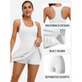 thumbnail image 2 of Charmo Robe de Tennis pour Femmes, Dos Nageur, avec Poches et Shorts, Robe de Golf, Robes de Sport et d'Entraînement, 2 of 5