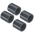 thumbnail image 1 of Unique Bargains Raccord de Tuyau en PVC 32 mm, Douille, Lot de 4 Raccords Droits, Gris Foncé, 1 of 5