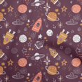 thumbnail image 1 of oneOone Velvet Wine Purple Fabric Galaxy Craft Projects Decor Fabric Printed By The Yard 58 Inch Wide, 1 of 4