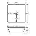 thumbnail image 3 of Imaginations Américaines 15.75-po. W Vessel Ensemble Blanc, 3 of 5