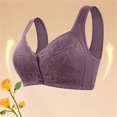 thumbnail image 4 of LSLJS Ladies Traceless Comfortable No Steel Ring Breathable Gathering Front Opening Buckle Bra Woman Underwear, 4 of 7