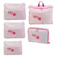 thumbnail image 4 of GROWTH TANK 5 Set Travel Storage Bags Multi-functional Clothing Sorting Packages,Travel Packing Pouches, Luggage Organizer Pouch - Grey, 4 of 5