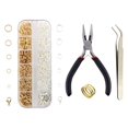 thumbnail image 4 of KLKCMS 1 Set Jewelry Making Kit Jewelry Repair Kit Jewelry Connecting Kit Gold, 4 of 9