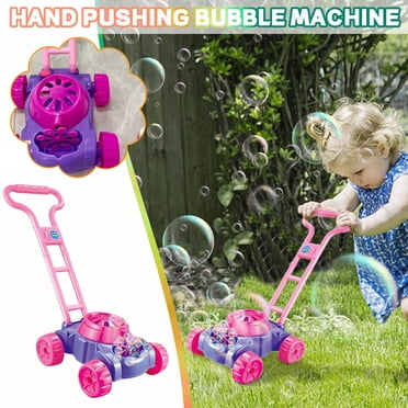 EGNMCR And Purple Bubble Mower For Toddlers | Electronic Blower Machine | Blowing Push Toys For Kids | Bubble Solution Included | Christm 118ml Gift for Boys and Girls