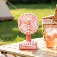 thumbnail image 4 of EGNMCR Fan, Ceiling Fan, Desk Fan, Portable Fan Cartoons Fruit Printed Base Three-gear Large Wind Tone Desktop Small Desk Fan Fruit Rechargeable Small Fan Plasti c fan, 4 of 6