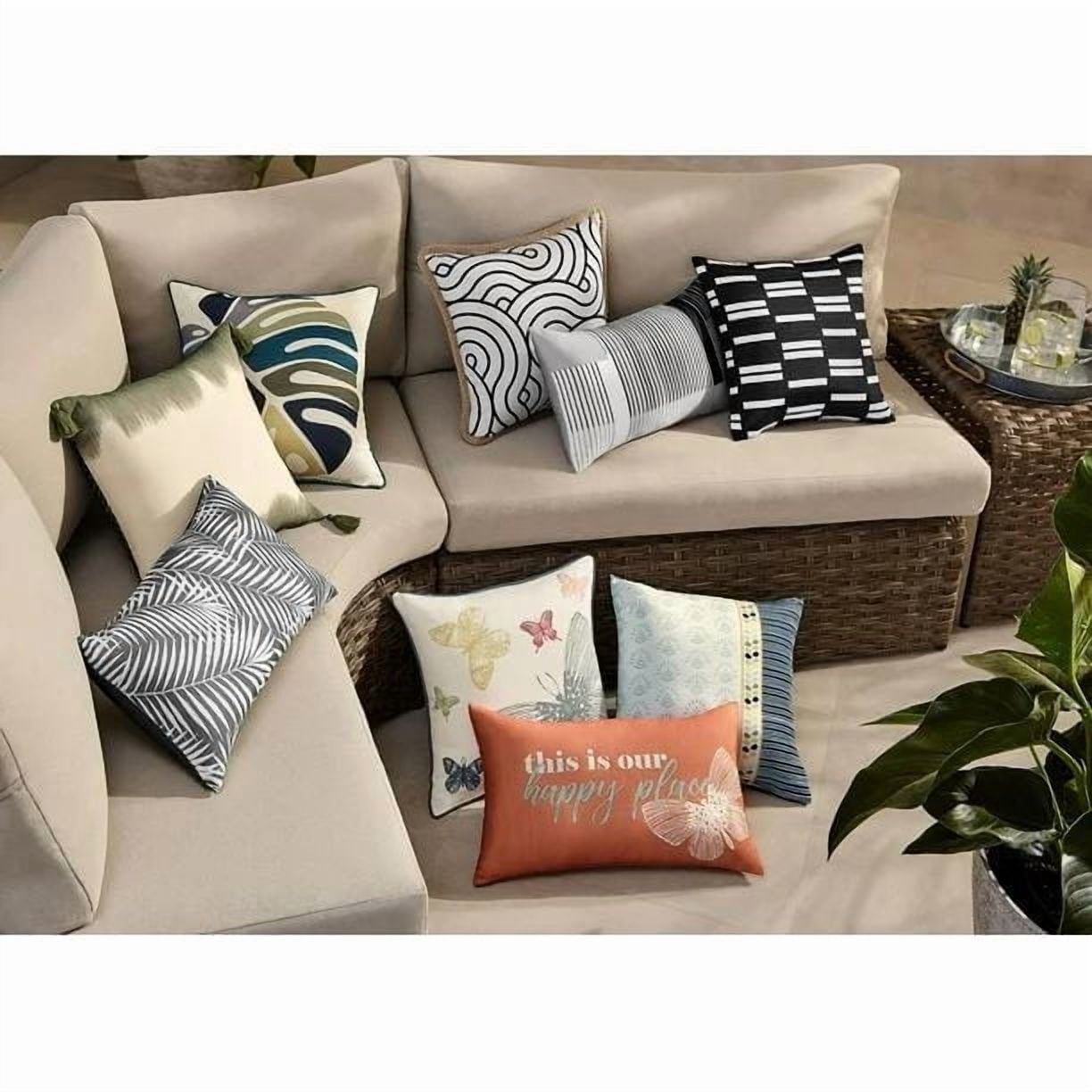 Paquet de 2 coussins décoratifs en détresse