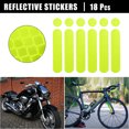 thumbnail image 2 of Unique Bargains 18pcs Universal Reflective Safety Stickers for Helmet Adhesive Tape Reflector for Bicycle Motorcycle Helmets Green, 2 of 7