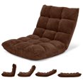thumbnail image 1 of Costway Adjustable 14-Position Floor Chair Folding Lazy Gaming Sofa Chair Cushioned, 1 of 8