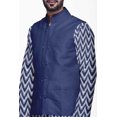 thumbnail image 4 of Atasi Ensemble Kurta Pyjama Indien pour Hommes, Veste Imprimée Classique Décontractée, 4 of 5