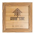 thumbnail image 1 of Rustic Wooden Square Picture Frame 12x12 Inch - 100% Natural Solid Eco Distressed Wood for Wall Mounting Photo Frame - Walnut, 1 of 2