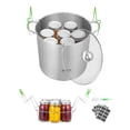 thumbnail image 1 of VEVOR Canning Pot with Rack and Glass Lid 21 QT Stainless Steel Waterbath Canner, 1 of 9