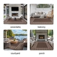 thumbnail image 4 of DEORAB 6'x9' Outdoor Rugs Waterproof Patio Reversible Plastic Carpet Camping Outside Mat,Coffee & Beige, 4 of 5